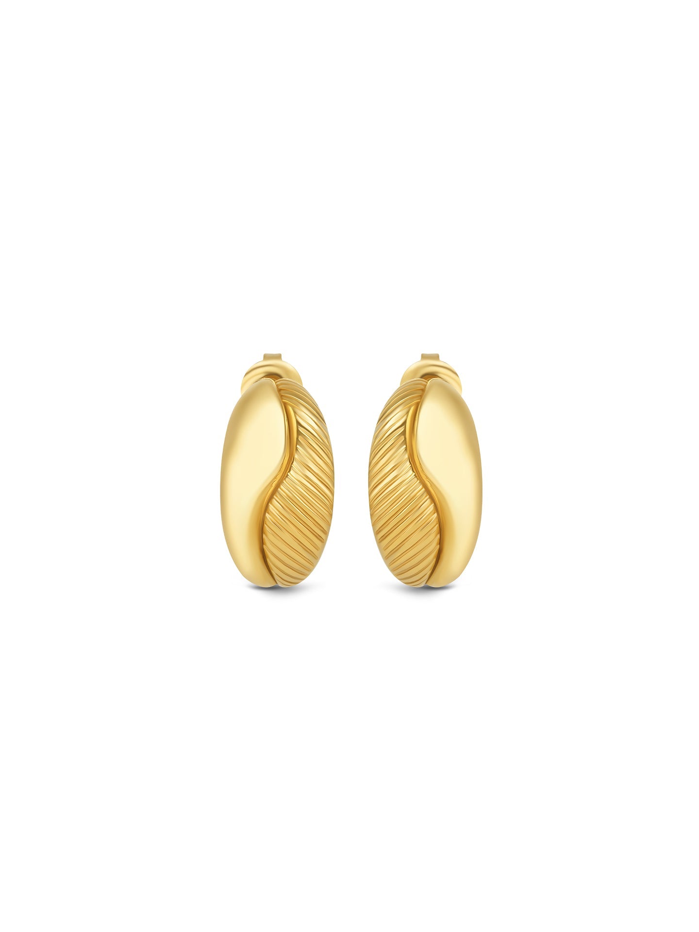 One Plissé Hoop Earrings