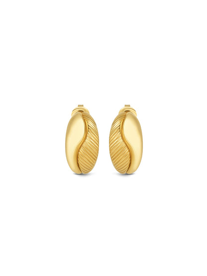 One Plissé Hoop Earrings