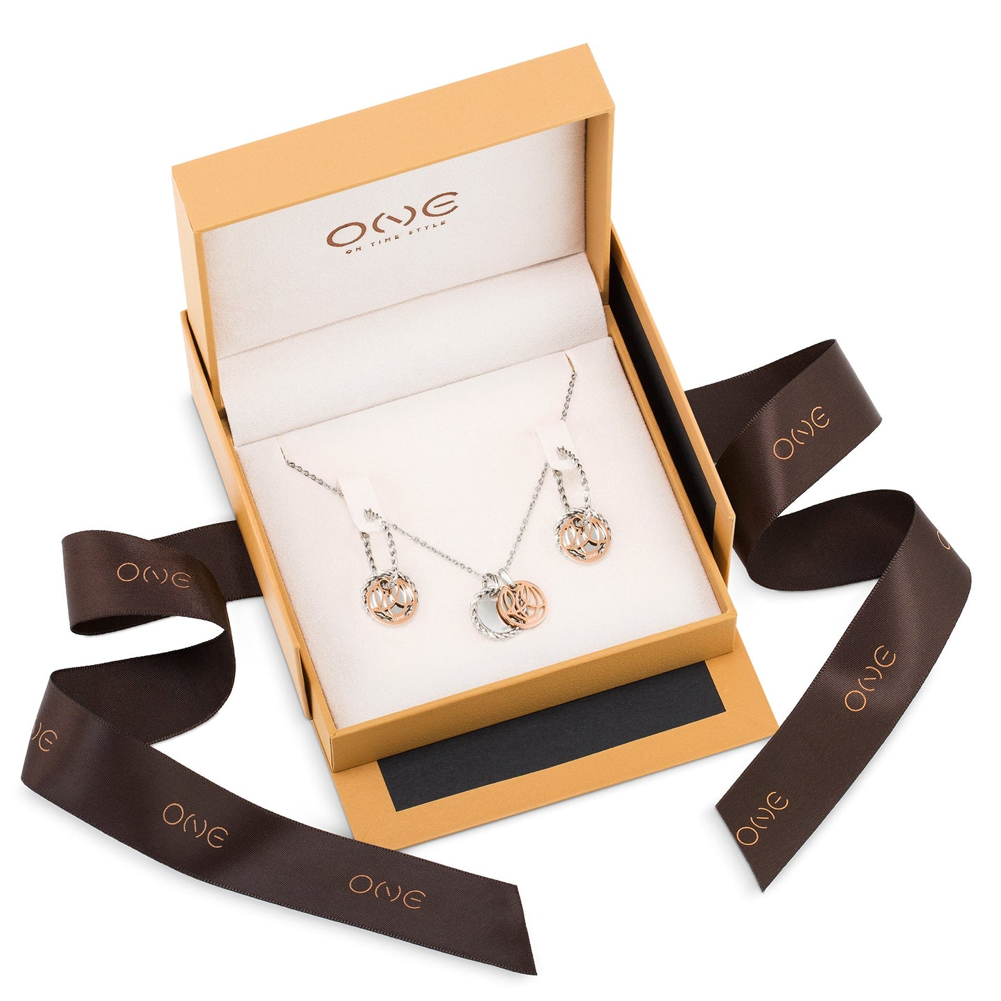 One Porto Necklace & Earrings Set