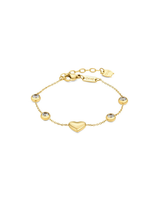 One Red White Spark Bracelet