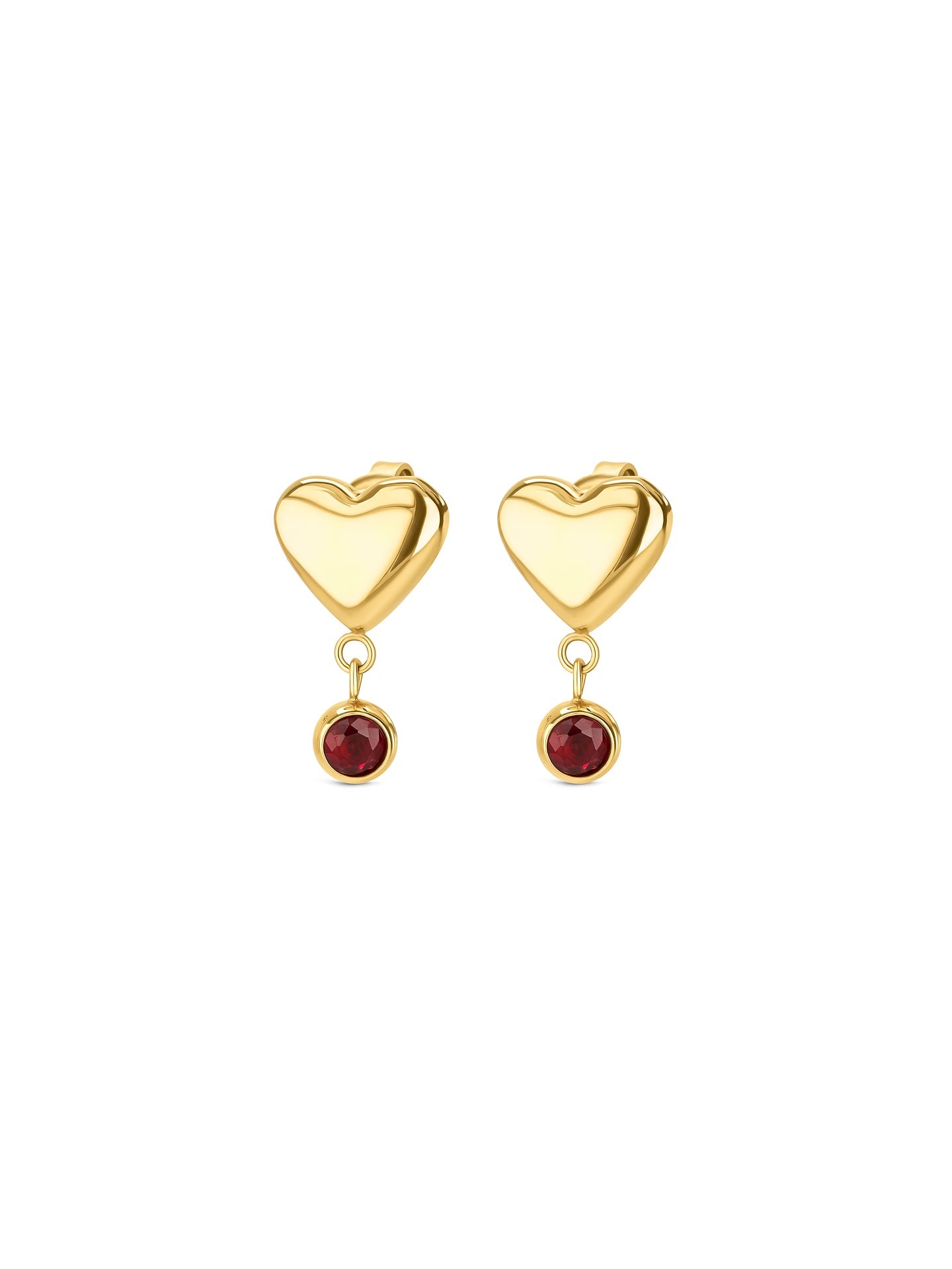 One Red Spark Earrings