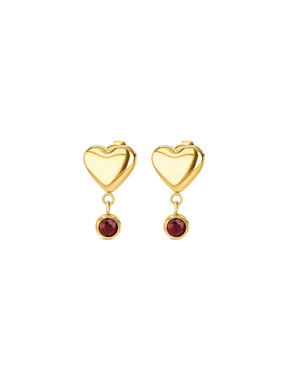 One Red Spark Earrings