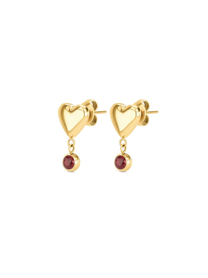 One Red Spark Earrings