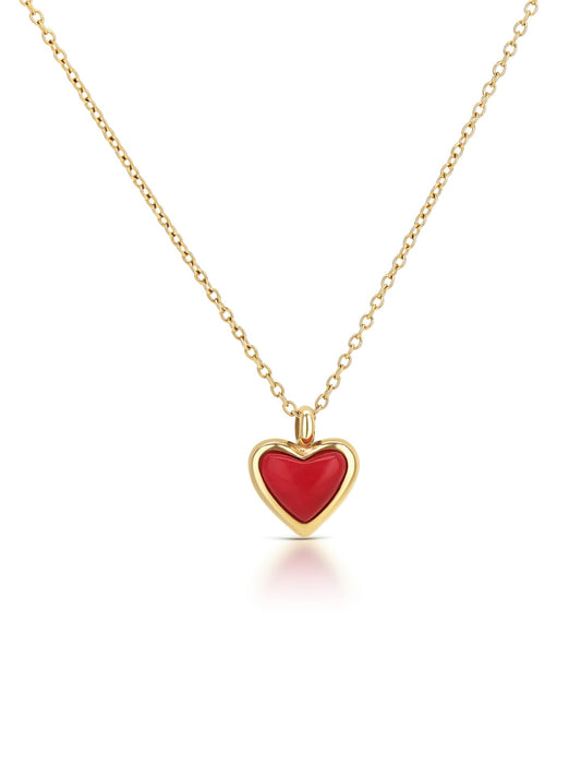 One Red Flame Necklace