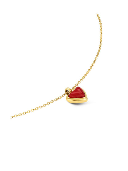 One Red Flame Necklace