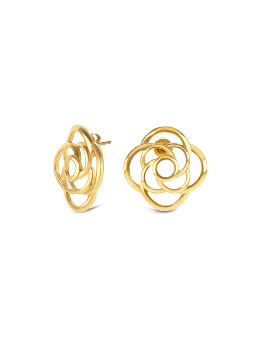 One Rose Blossom Earrings