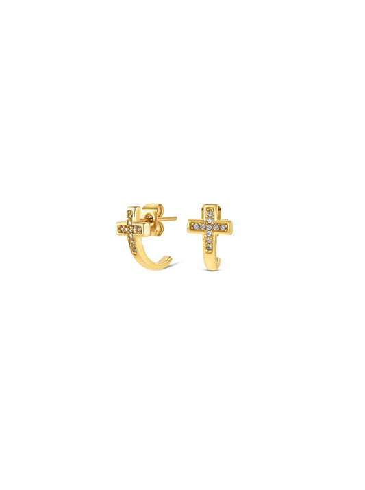 One Reflexions Crossed Earrings