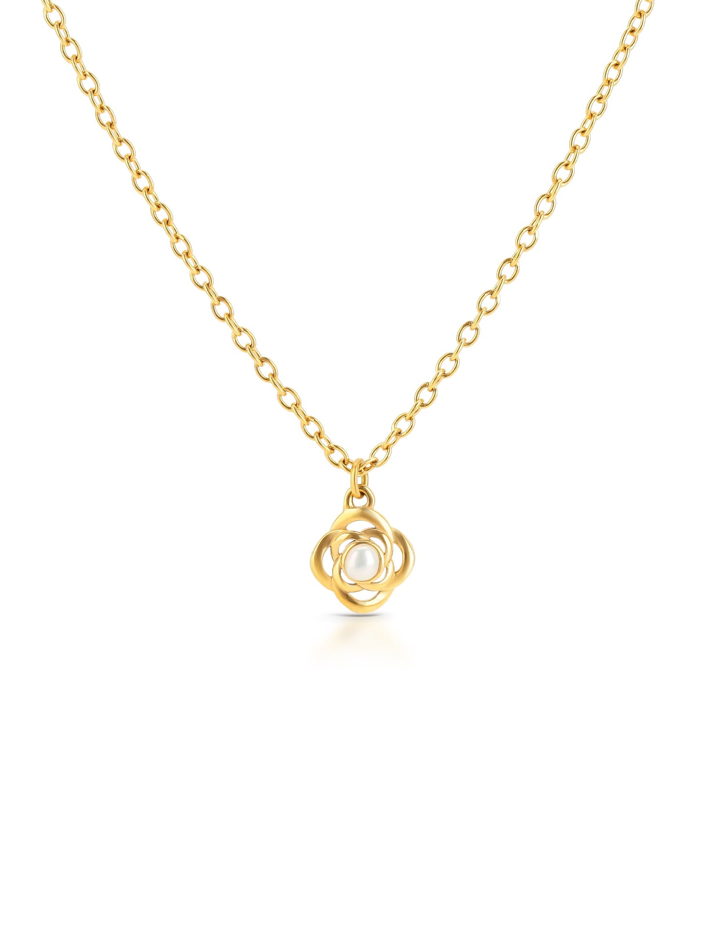 One Rose Petite Pearl Necklace