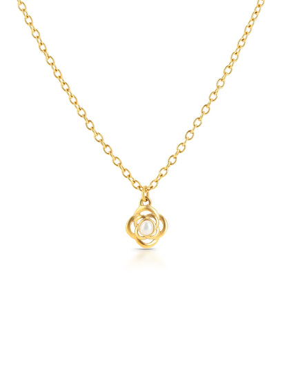 One Rose Petite Pearl Necklace
