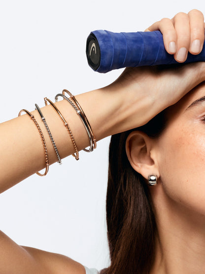 One Silvery Circle Cuff