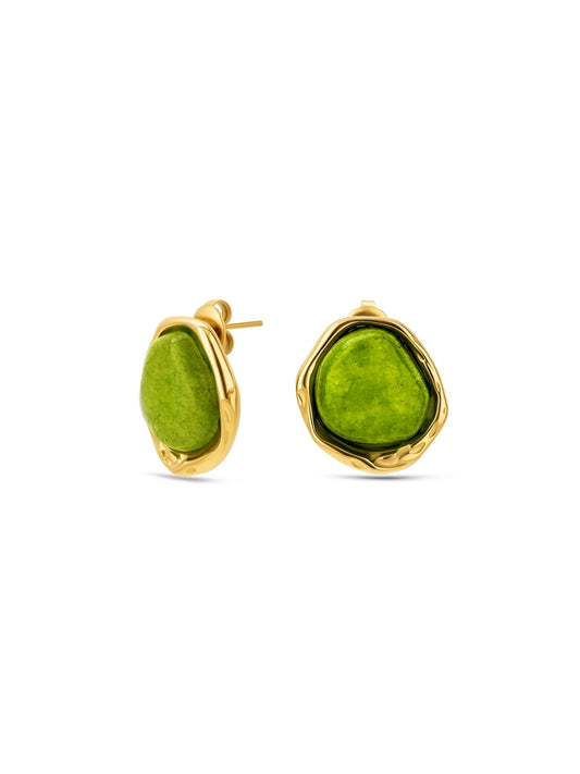 One Element Green Earrings