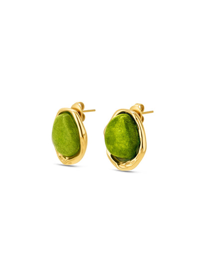 One Element Green Earrings