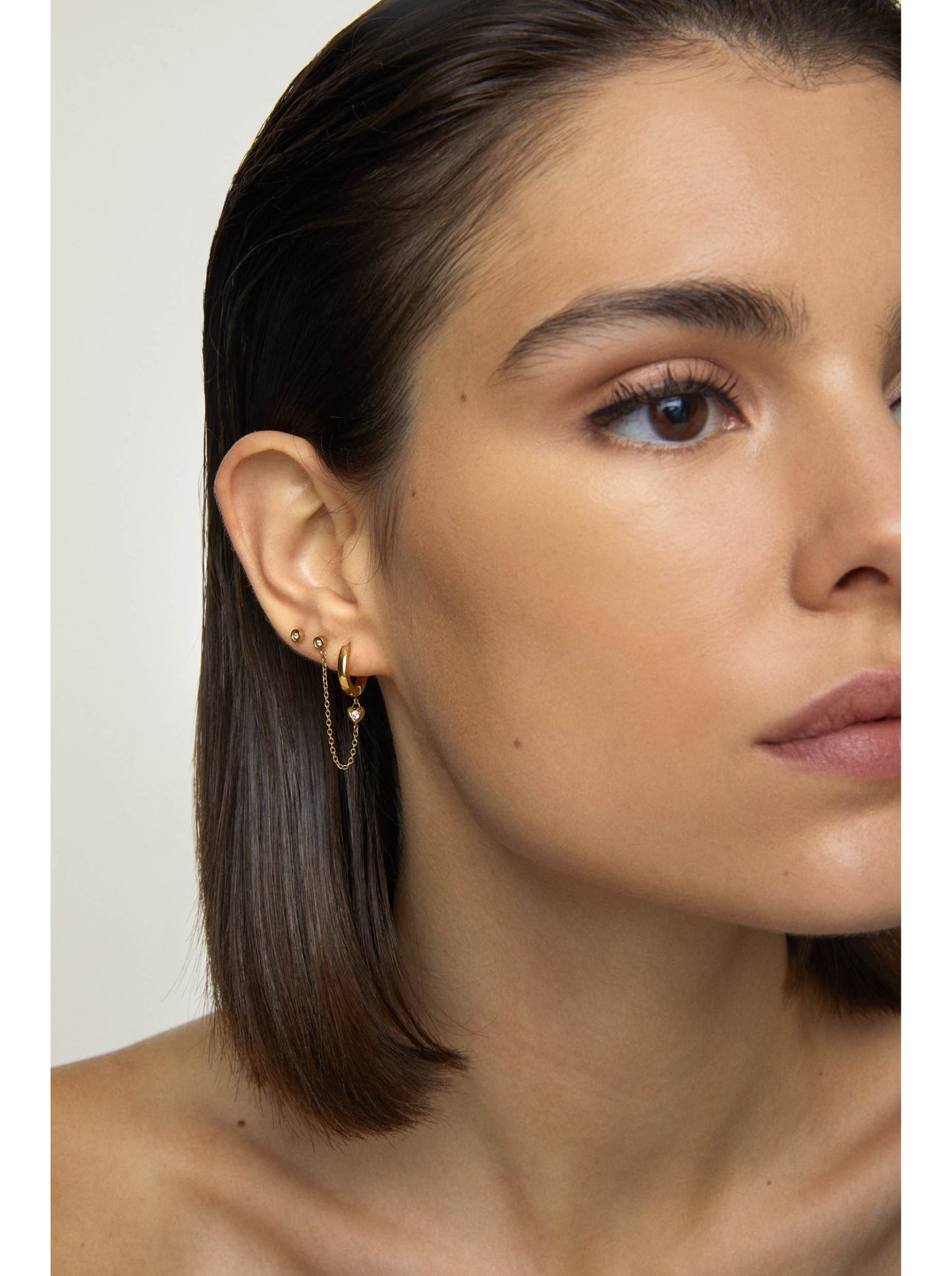 One Golden Four Earring Set