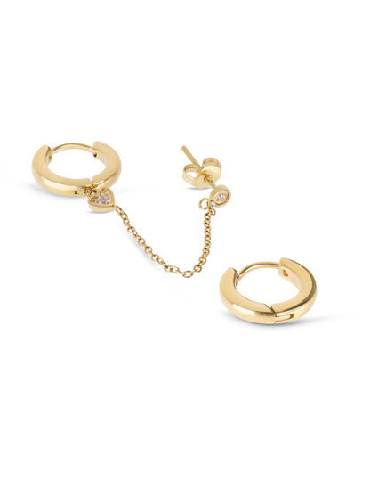 One Golden Four Earring Set