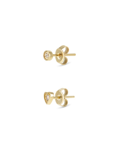 One Golden Four Earring Set