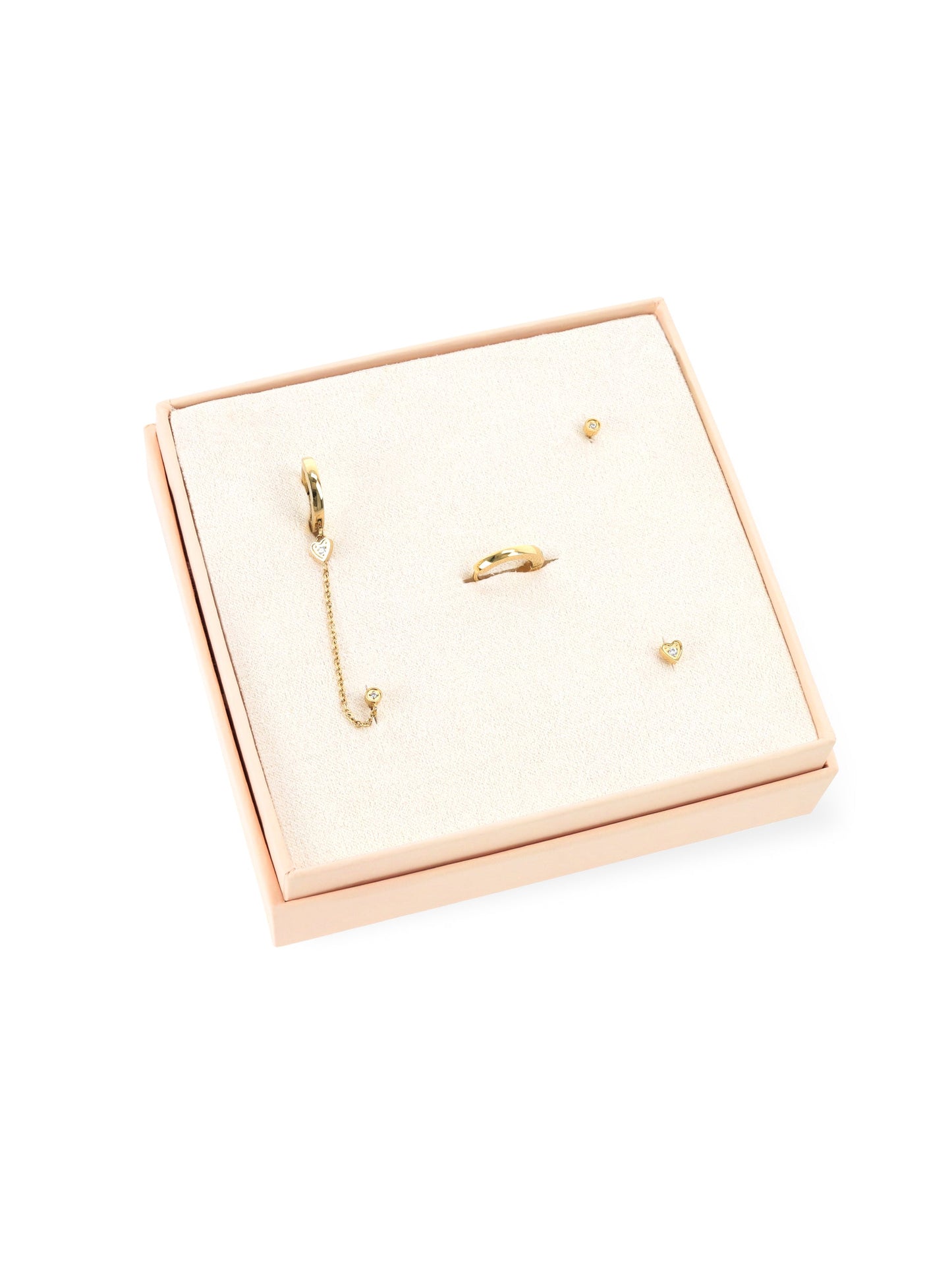 One Golden Four Earring Set