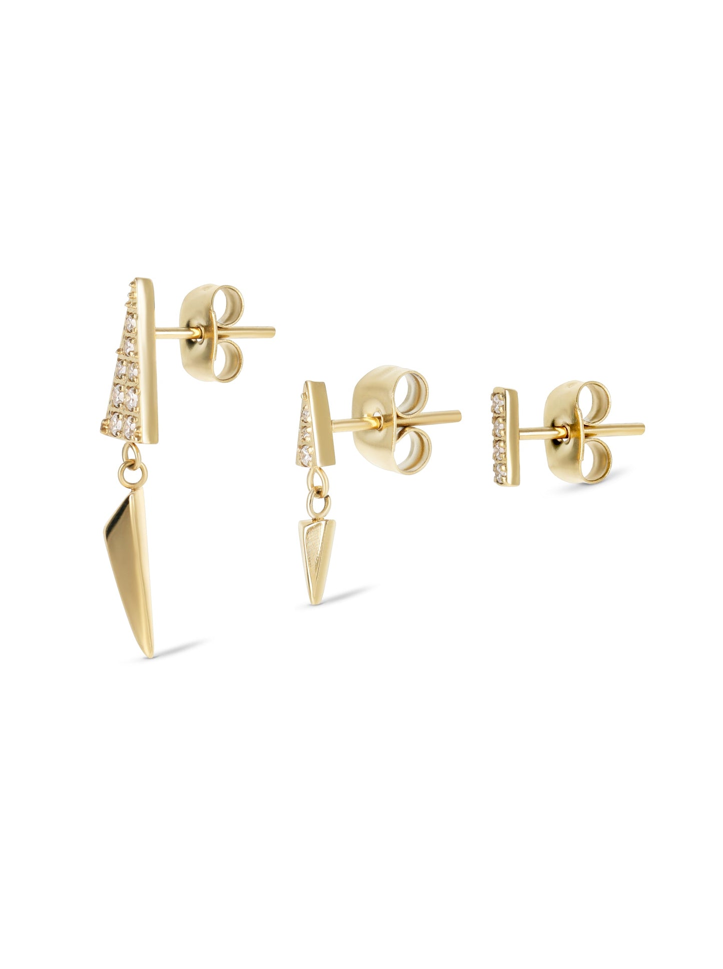 One Golden Harmony Earring Set