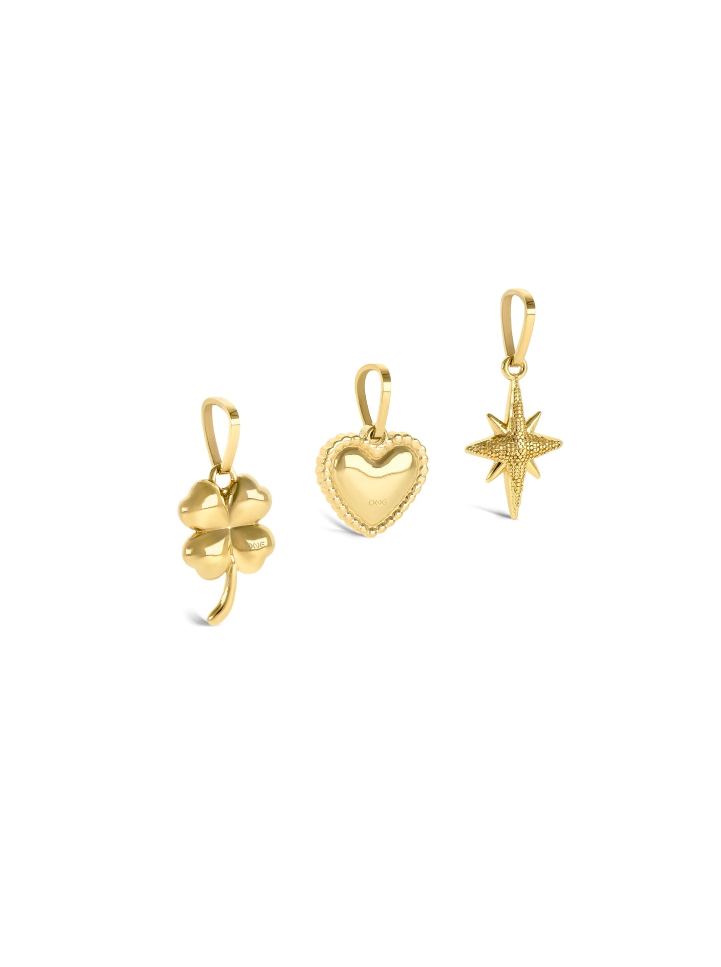 One Trinity Gold Necklace & Charms Set