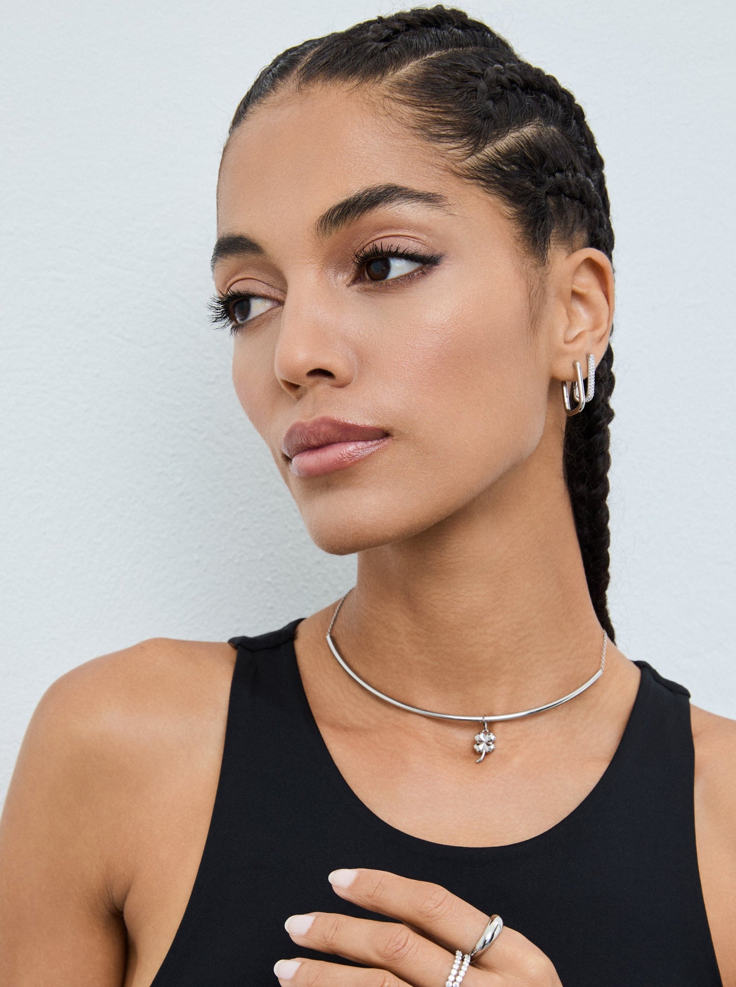 One Trinity Silver Necklace & Charms Set