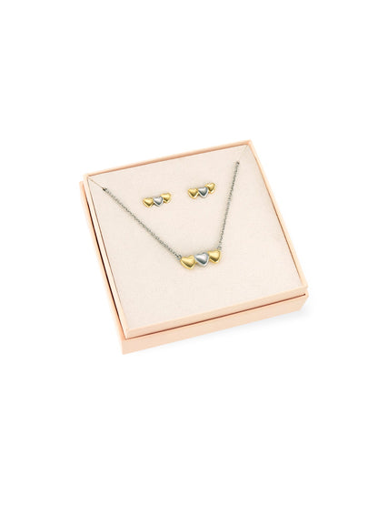 Set Necklace & Earrings One Crazy Heart Bicolor
