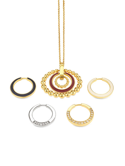 One Mood Rouge Necklace and Earrings Set