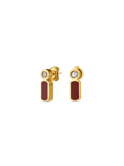 One Mood Rouge Necklace and Earrings Set