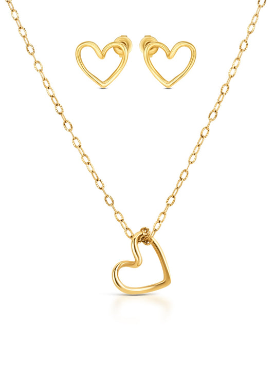 One Amour Necklace & Earrings Set