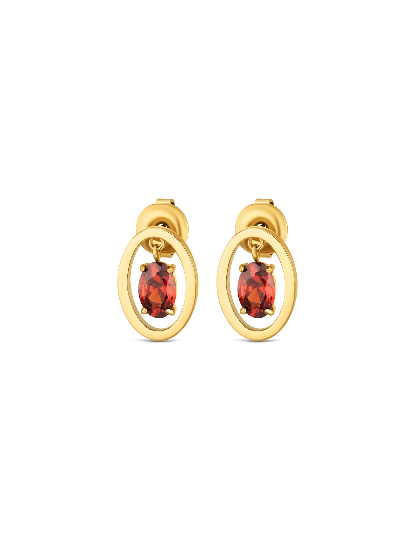 One Birthstone January Necklace & Earrings Set