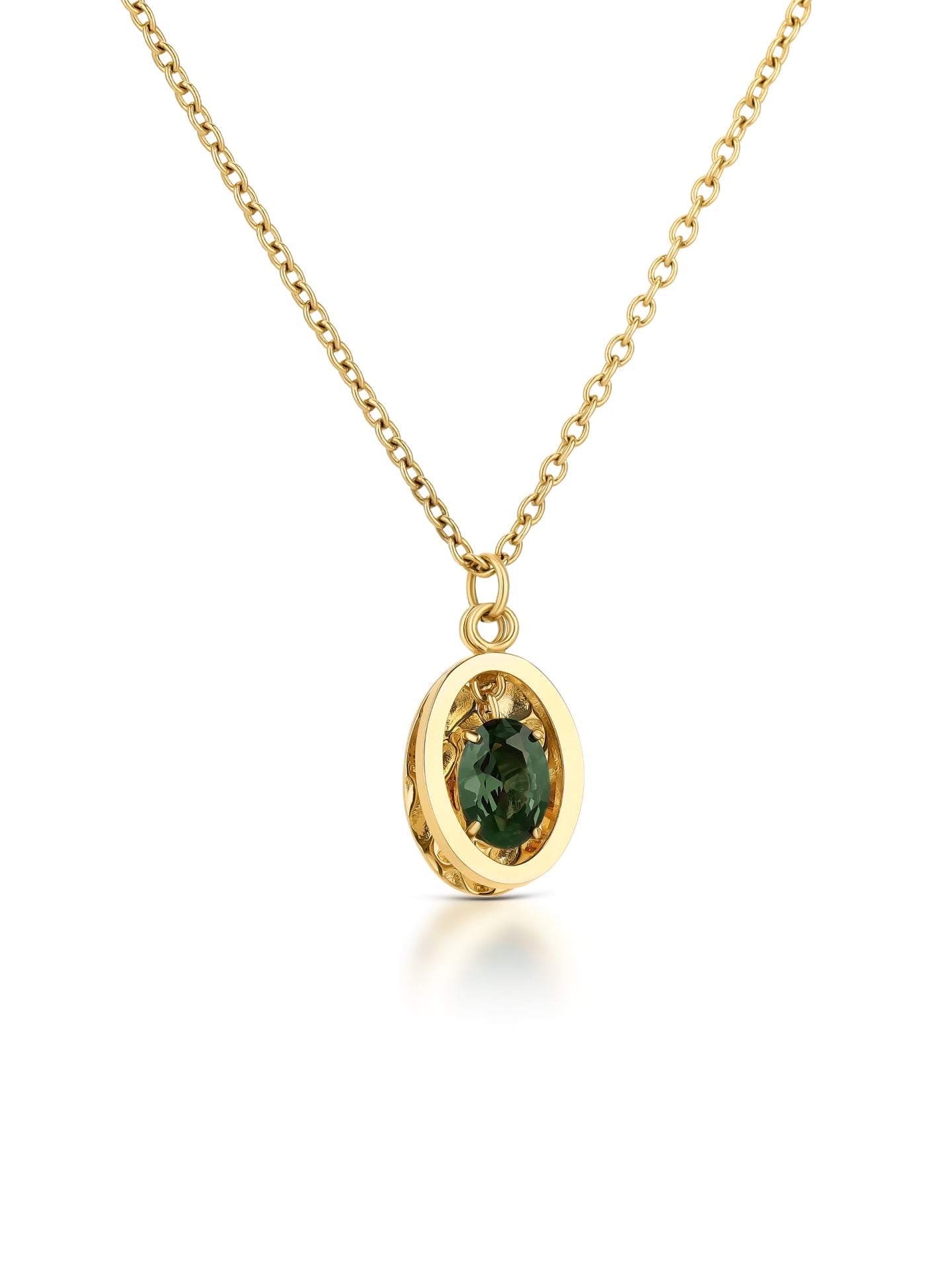 One Birthstone May Necklace & Earrings Set