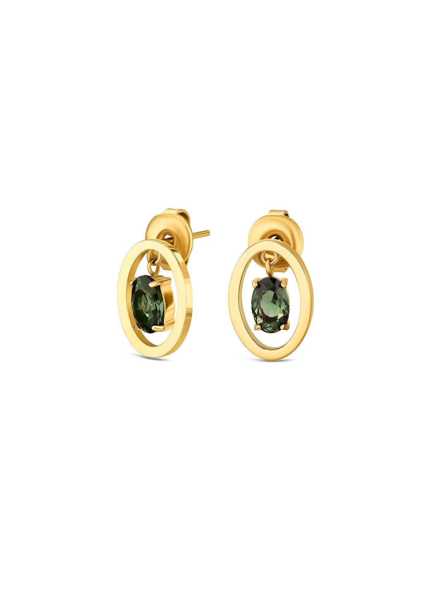 One Birthstone May Necklace & Earrings Set