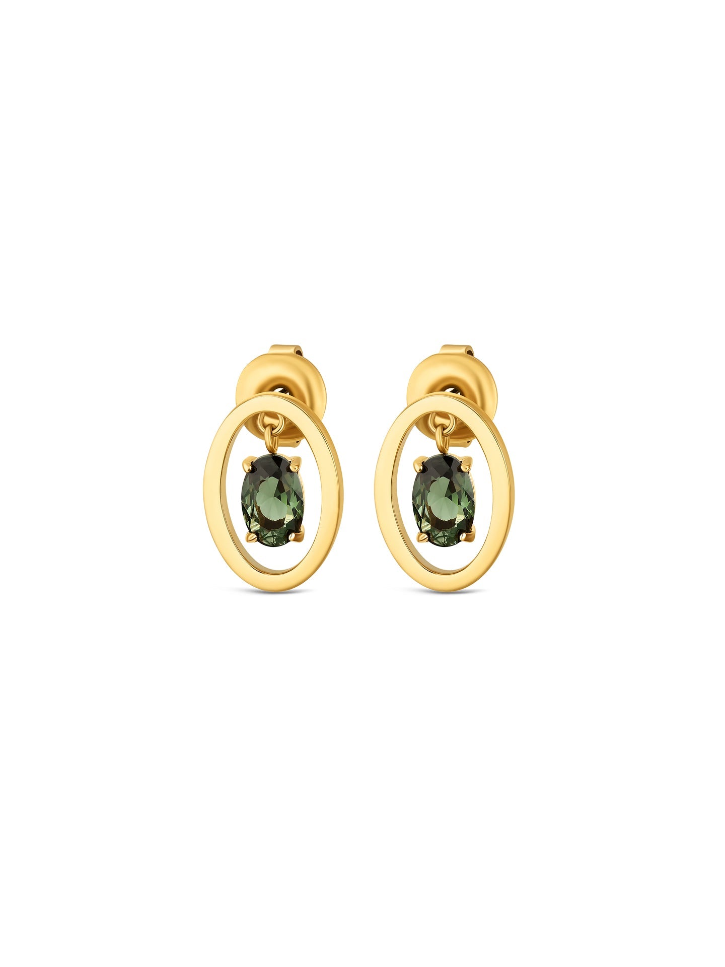 One Birthstone May Necklace & Earrings Set