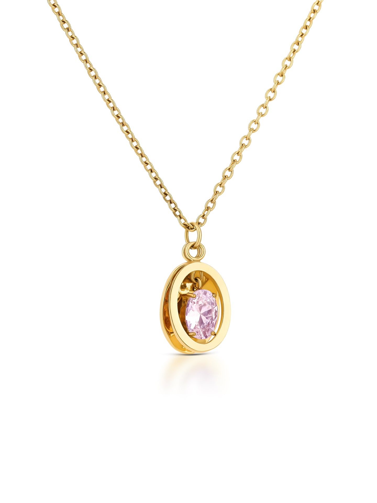 One Birthstone June Necklace & Earrings Set