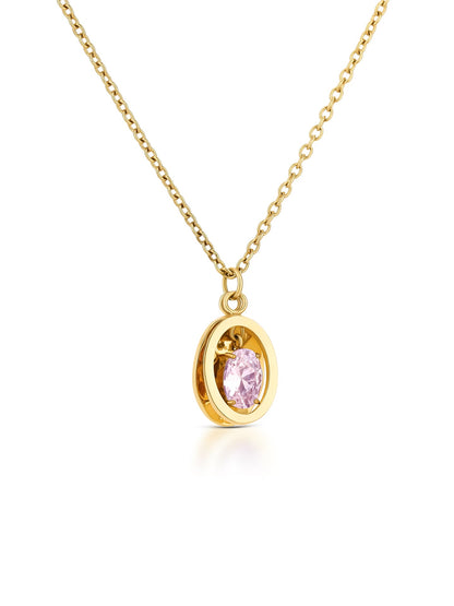 One Birthstone June Necklace & Earrings Set