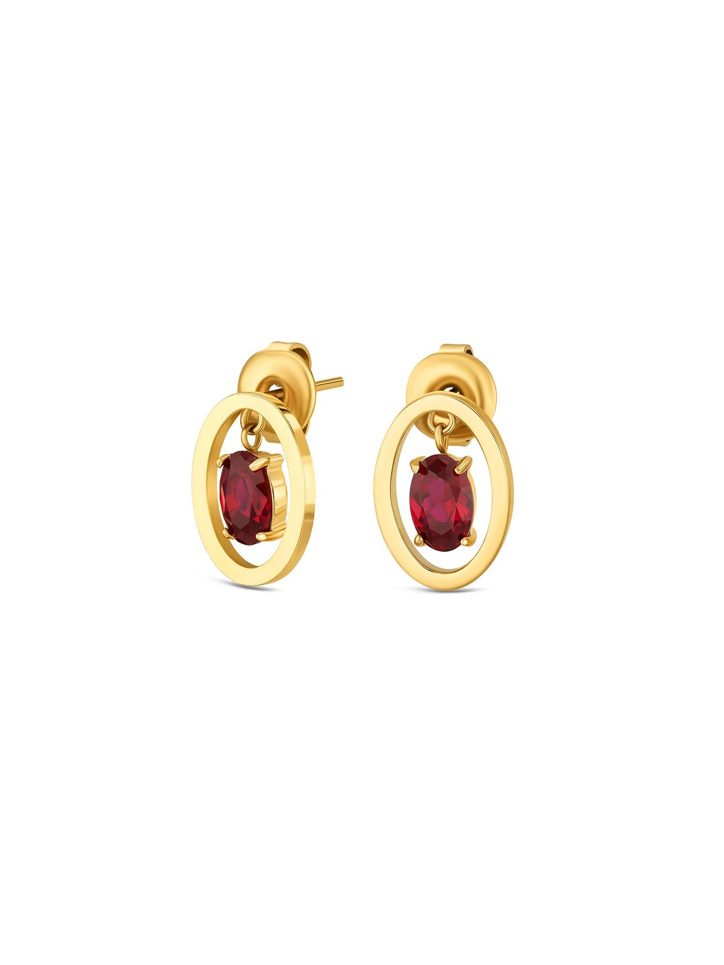 One Birthstone July Necklace & Earrings Set