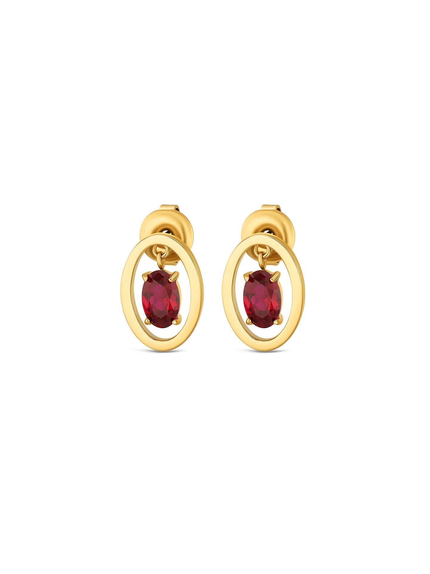 One Birthstone July Necklace & Earrings Set