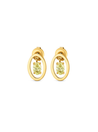 One Birthstone August Necklace & Earrings Set