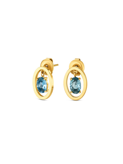 One Birthstone September Necklace & Earrings Set