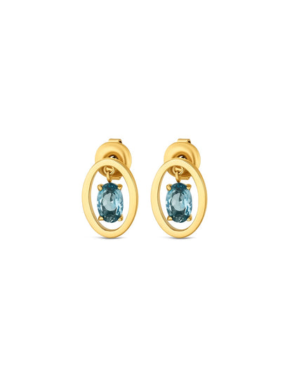 One Birthstone September Necklace & Earrings Set