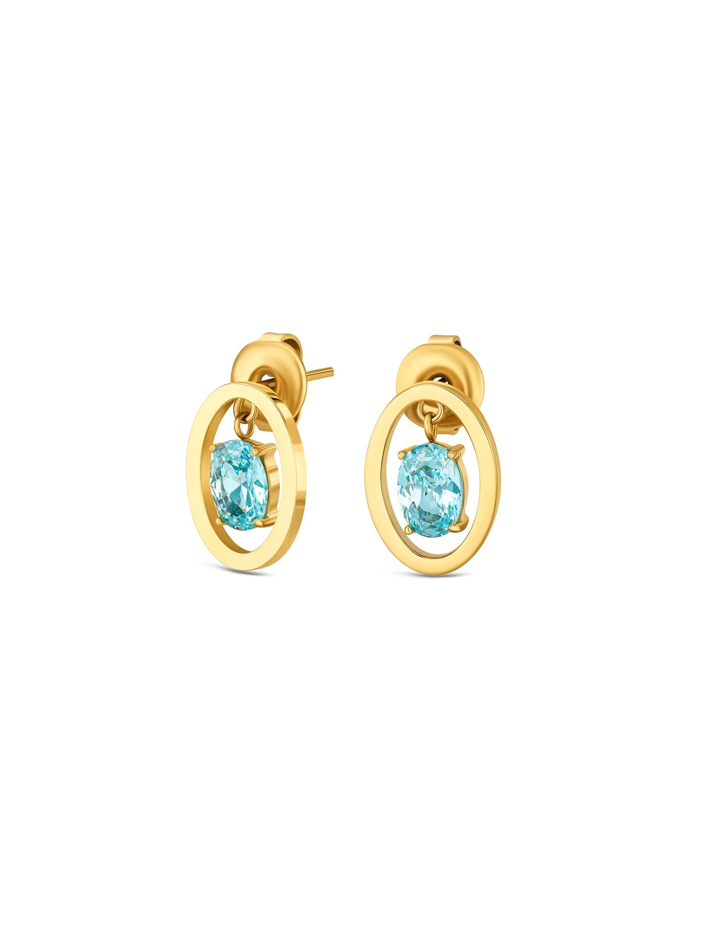 One Birthstone December Necklace & Earrings Set