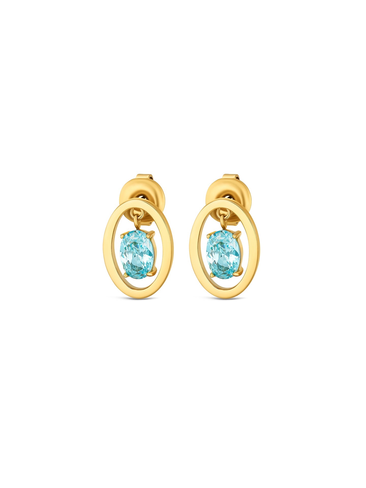 One Birthstone December Necklace & Earrings Set