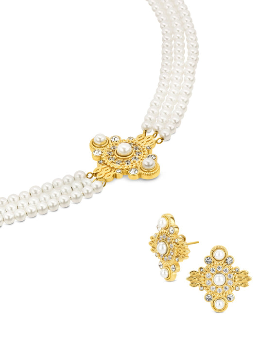 One Ophelia Necklace & Earring Set