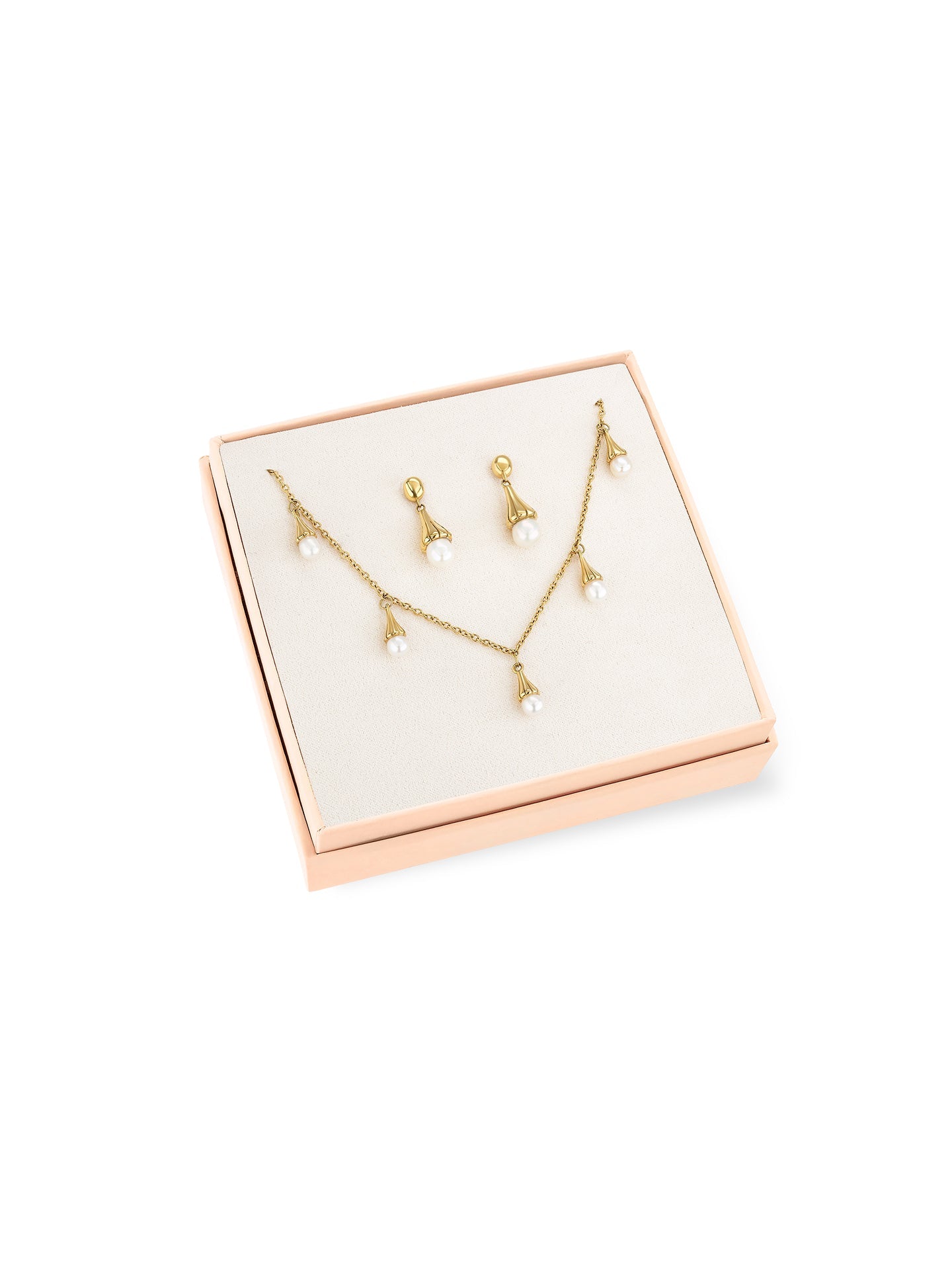 One Sea Pearl Necklace & Earrings Set