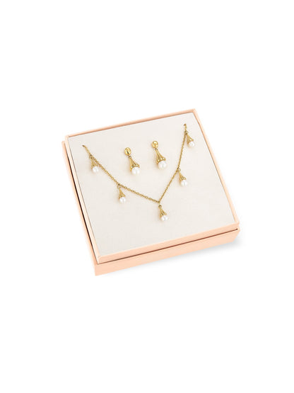 One Sea Pearl Necklace & Earrings Set