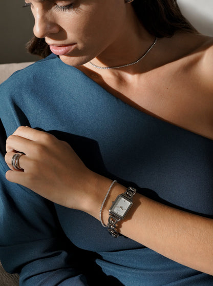 One Silver Frost Refined Bracelet