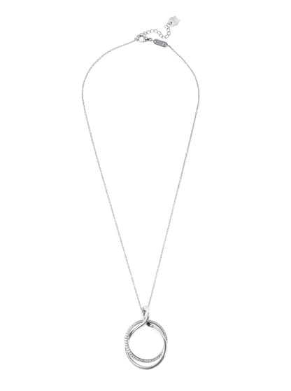 One Silver Frost Crystal Necklace