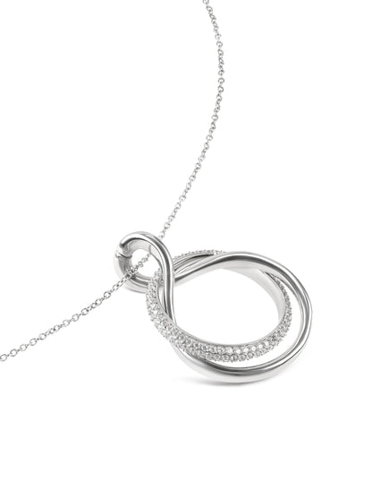 One Silver Frost Crystal Necklace