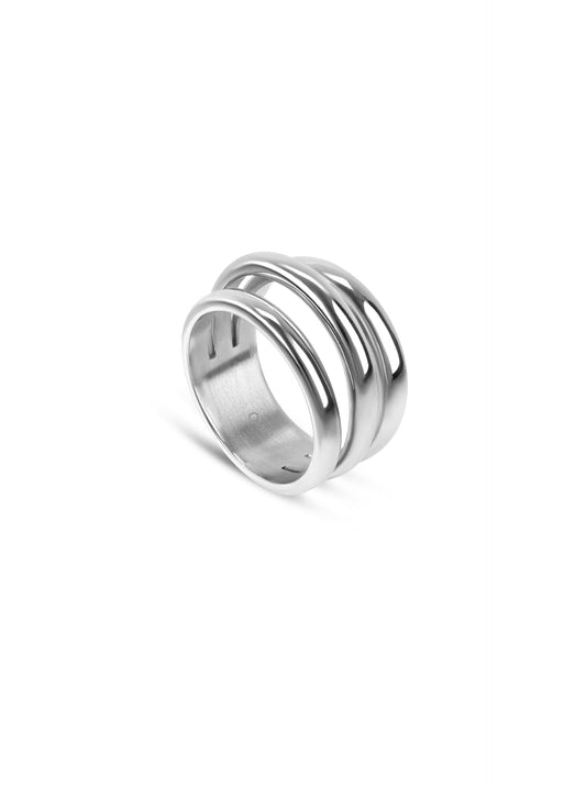 One Silver Frost Ring