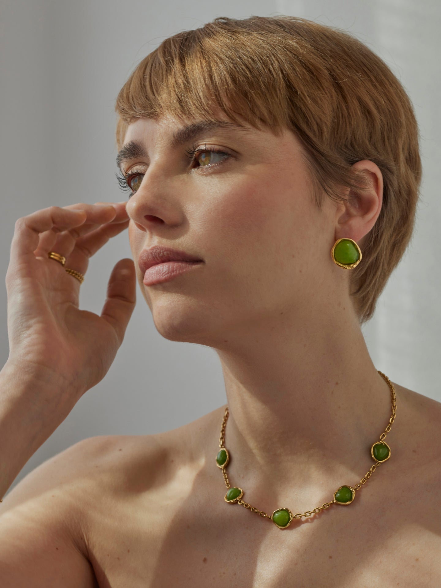 One Element Green Necklace