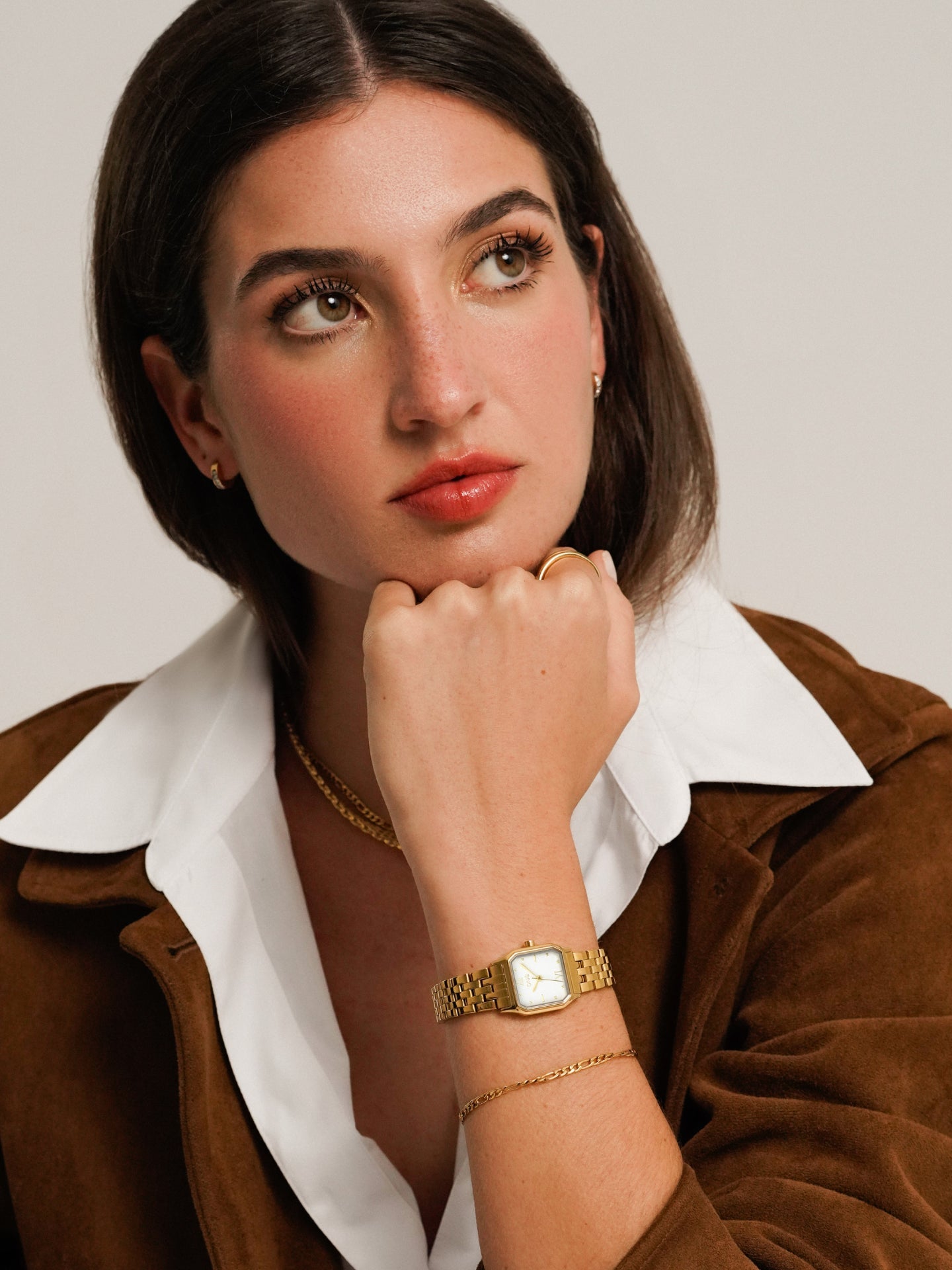 One Prime Gold Watch