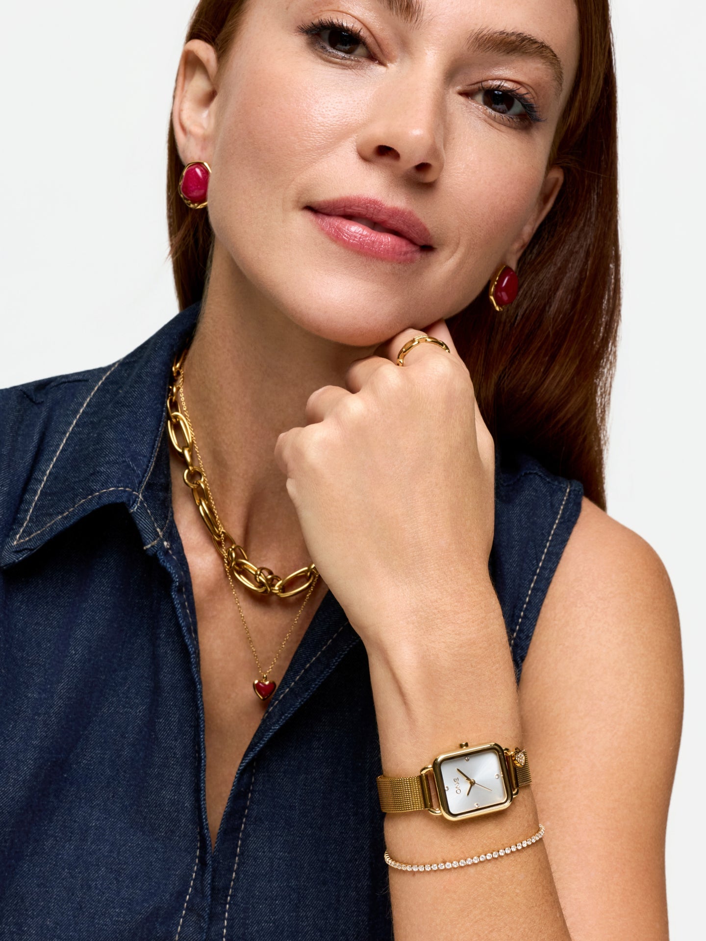 One Charmy Gold Watch